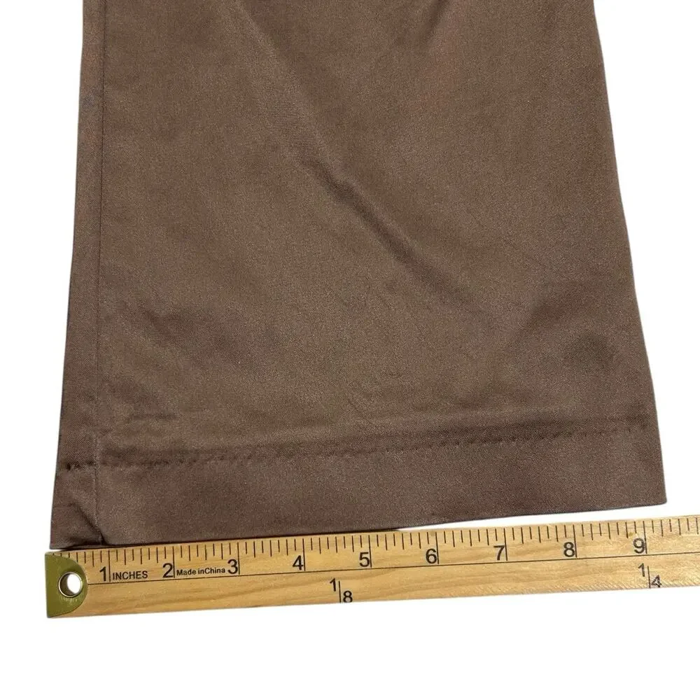 Vintage Cache Womens 6 Y2K Bronze Metallic Satin Brown Bootcut Pants Low Rise - Picture 14 of 14
